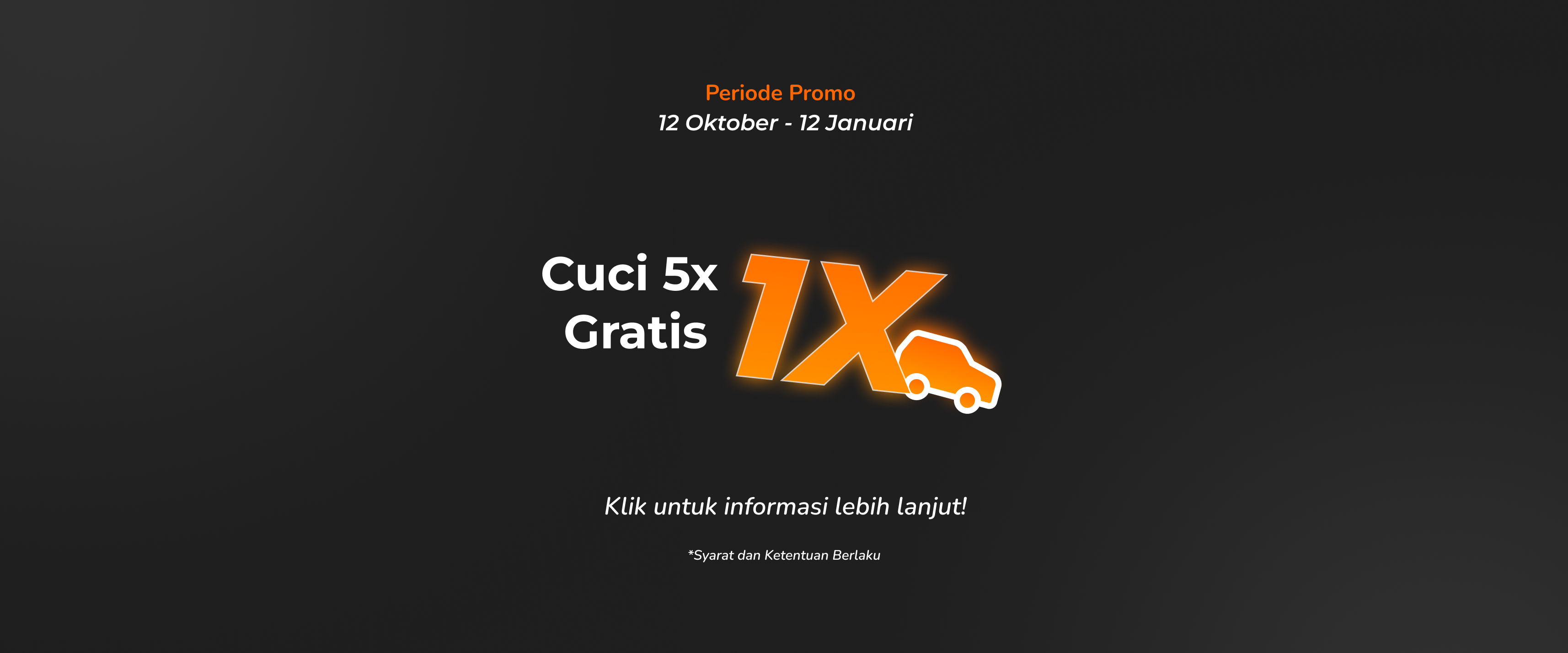 Cuci 5x Gratis 1x - Mobil