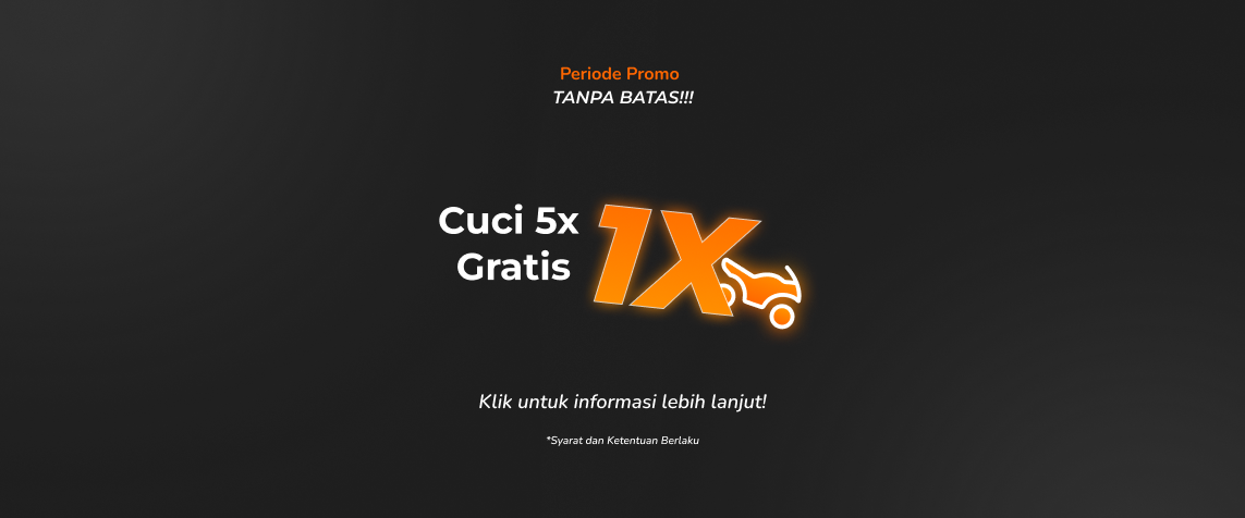 Cuci 5x Gratis 1x - Motor