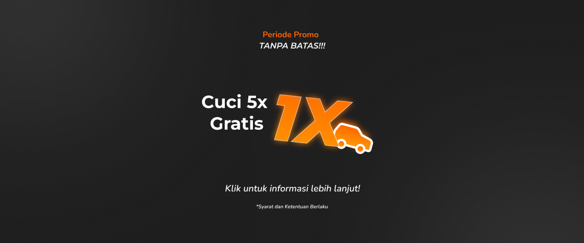 Cuci 5x Gratis 1x - Mobil